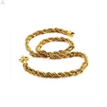 Chaîne en cuivre plaqué or 18k collier de chaîne, colliers en laiton en gros